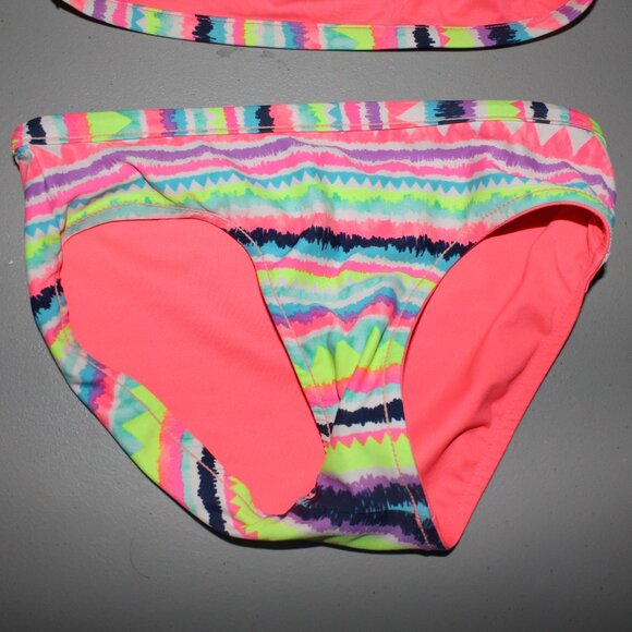 Multi Color Reversibile 2 Pcs Justice Bikini Swimsuit Suize 8 - Picture 12 of 16